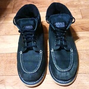 Wolverine Men's Moc Toe Work Boot Black Size 12, 1883 style